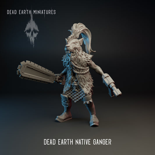 Dead Earth Native Ganger With Chain Blade